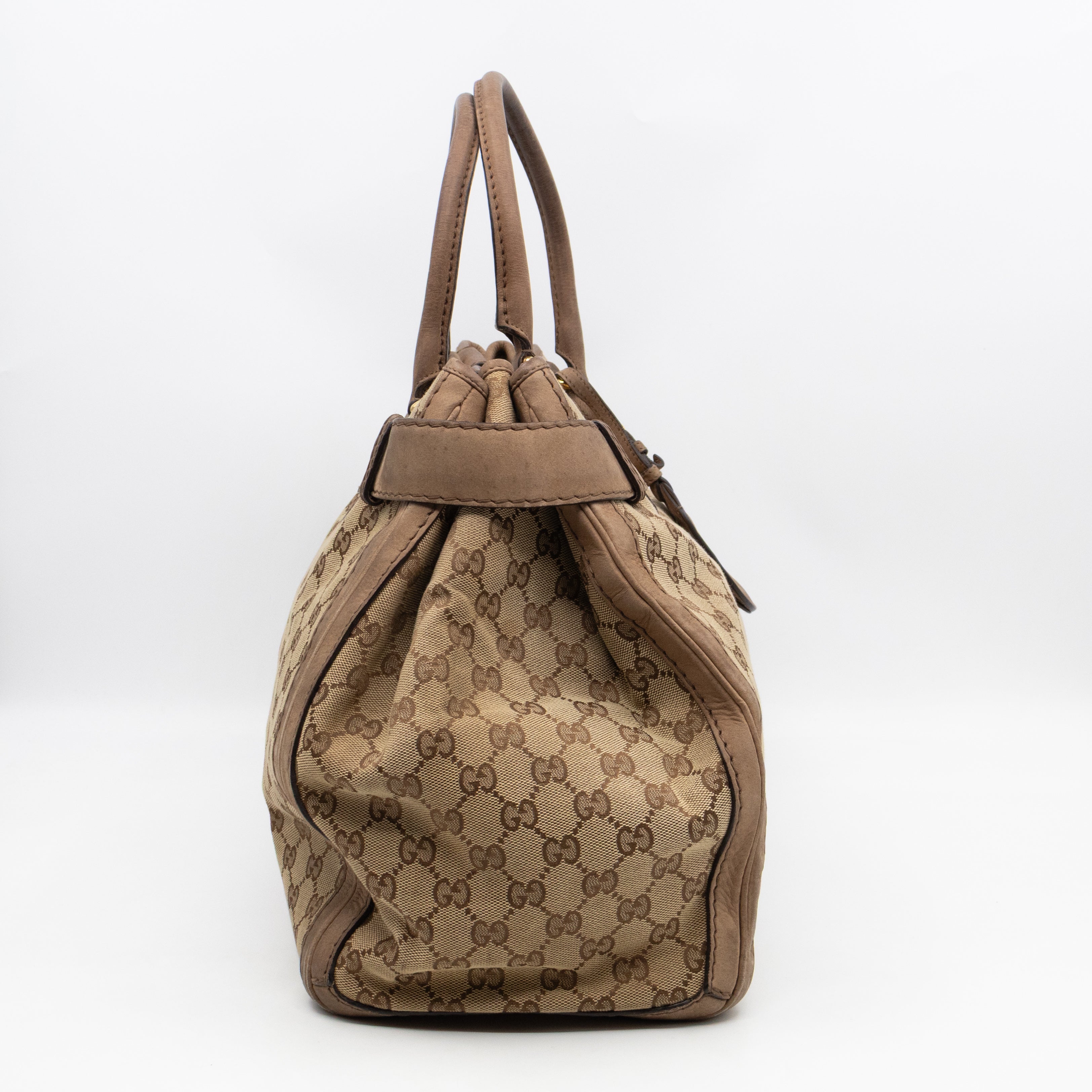 Large GG Running Bag Brown GG Supreme Canvas