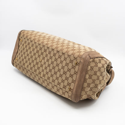 Large GG Running Bag Brown GG Supreme Canvas