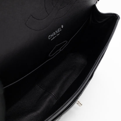 Classic Double Flap Jumbo Black Patent Leather