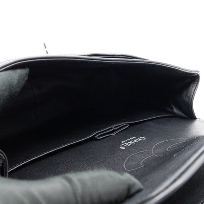 Classic Double Flap Jumbo Black Patent Leather