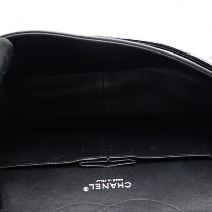Classic Double Flap Jumbo Black Patent Leather