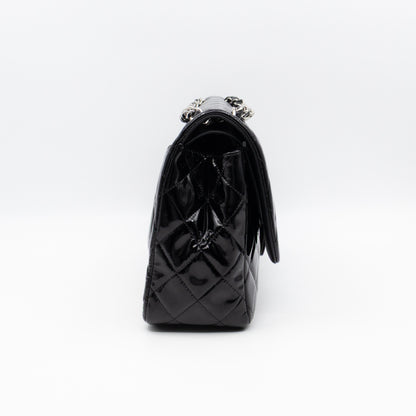 Classic Double Flap Jumbo Black Patent Leather
