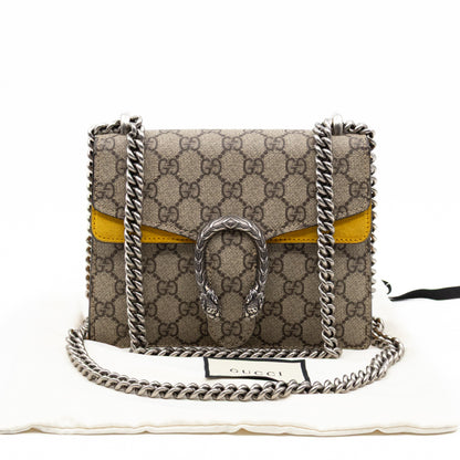 Dionysus Mini GG Supreme Yellow Suede