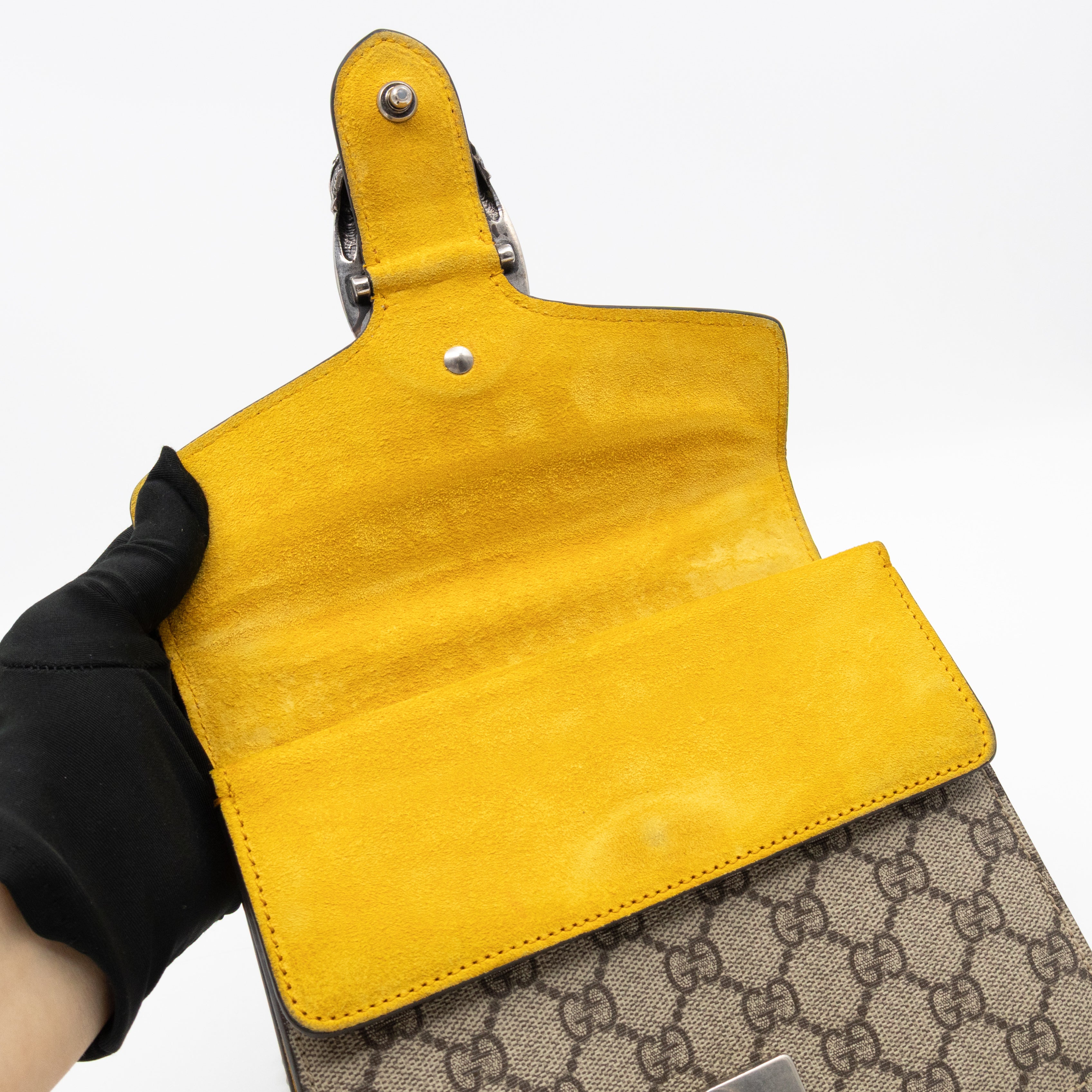 Dionysus Mini GG Supreme Yellow Suede