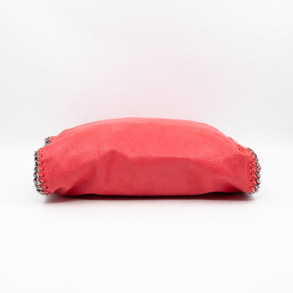 Falabella Fold Over Tote Coral Silver