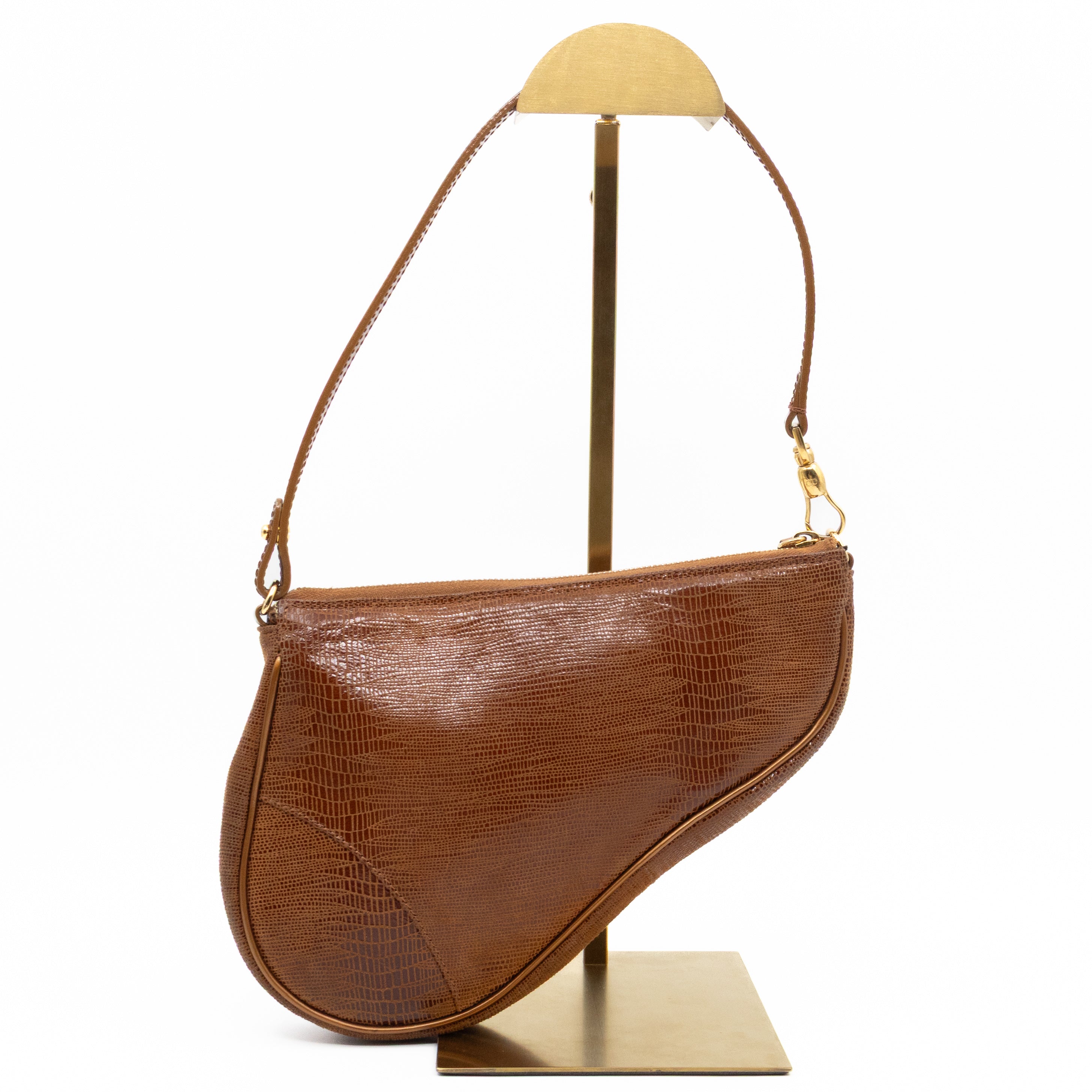 Saddle Pouch Bag Copper Leather