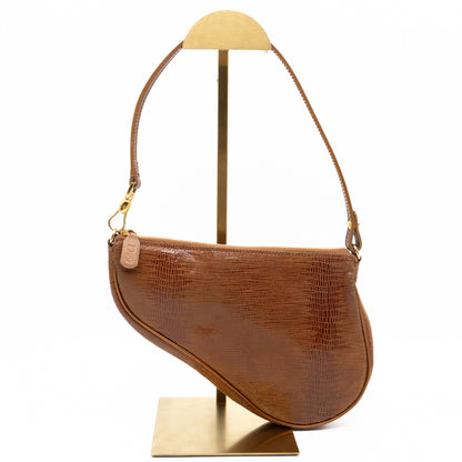 Saddle Pouch Bag Copper Leather