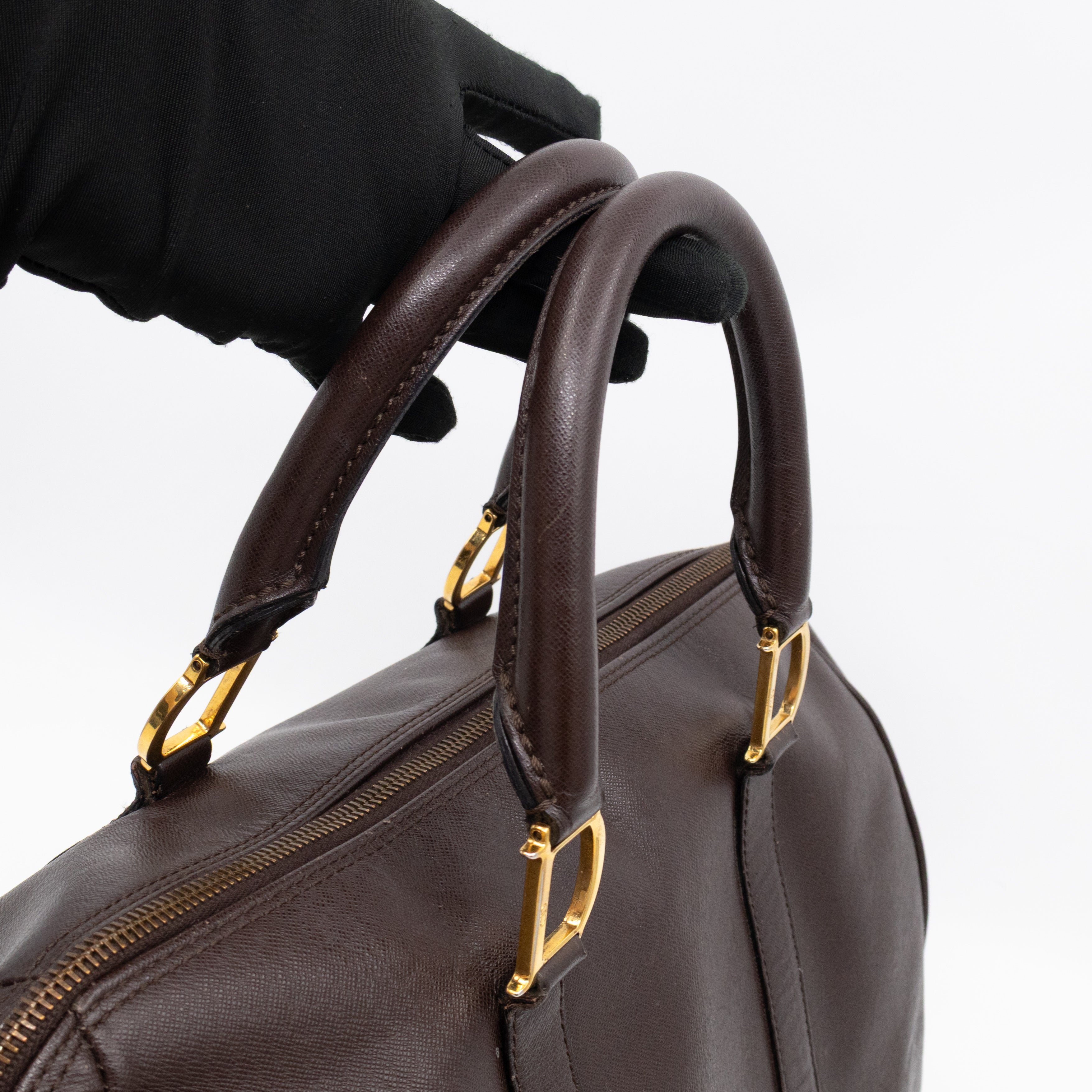 Traveller Bag Marron Fonce Leather