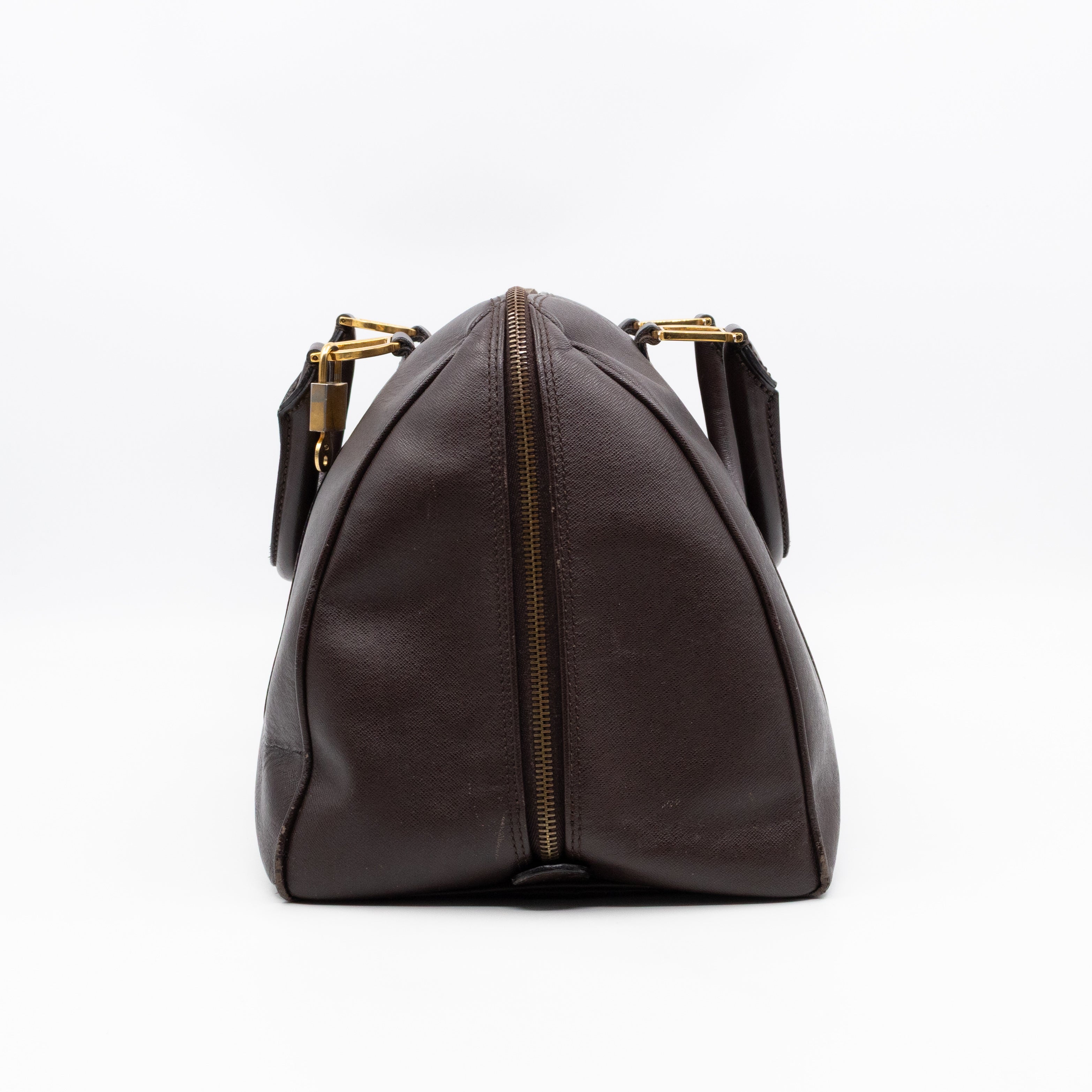Traveller Bag Marron Fonce Leather
