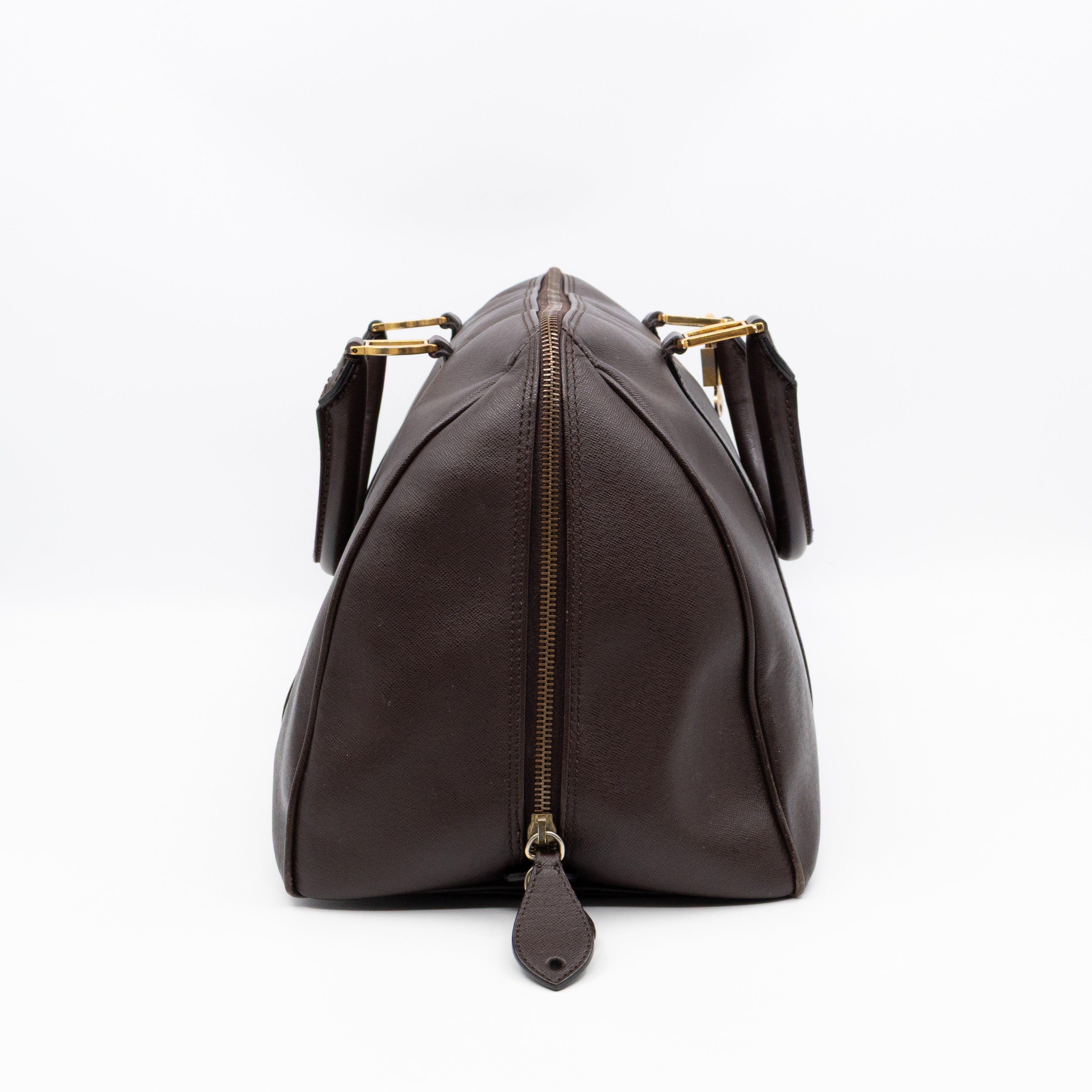 Traveller Bag Marron Fonce Leather