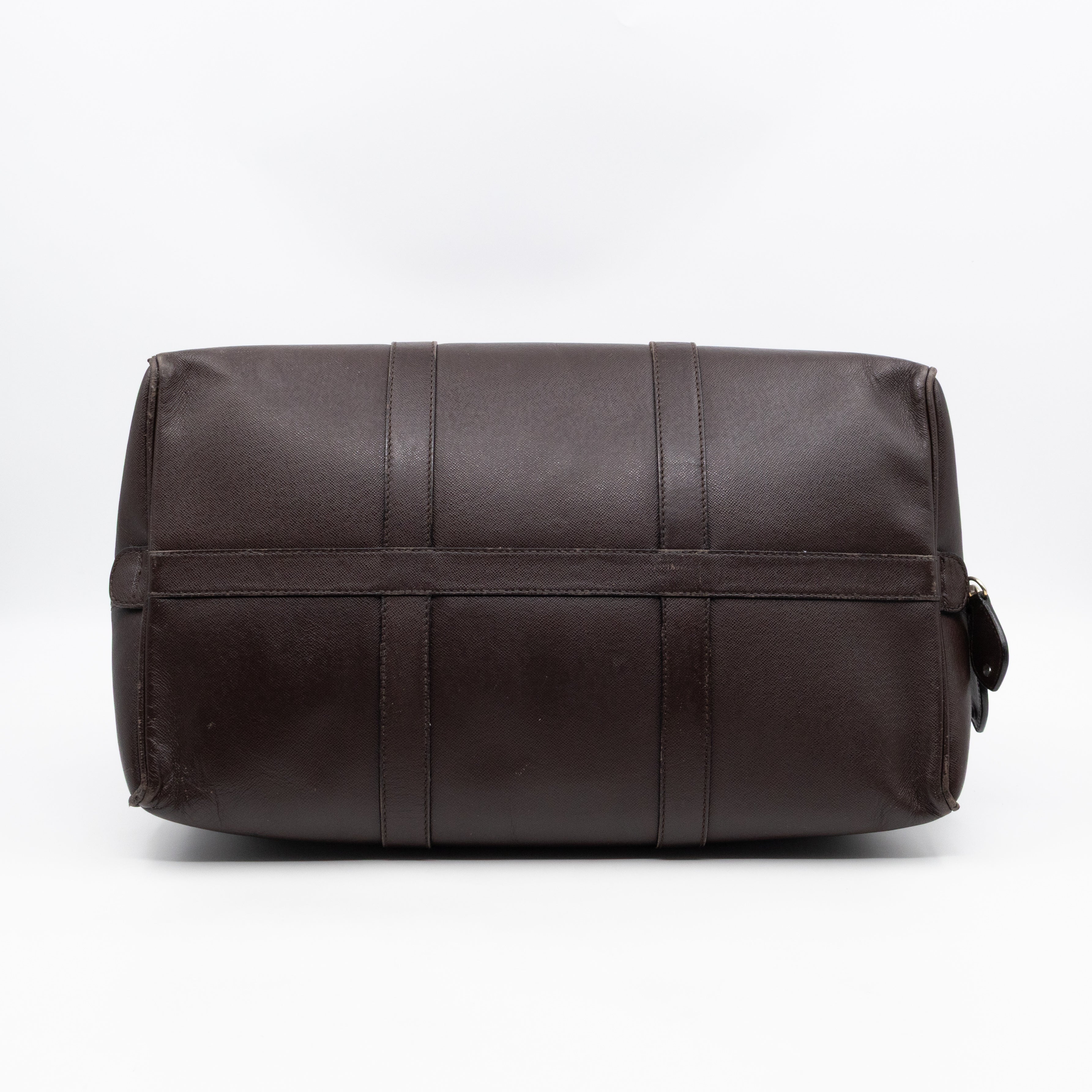 Traveller Bag Marron Fonce Leather