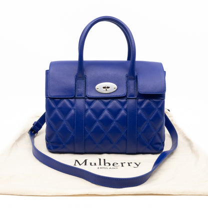 Small Quilted Bayswater Indigo Blue Leather