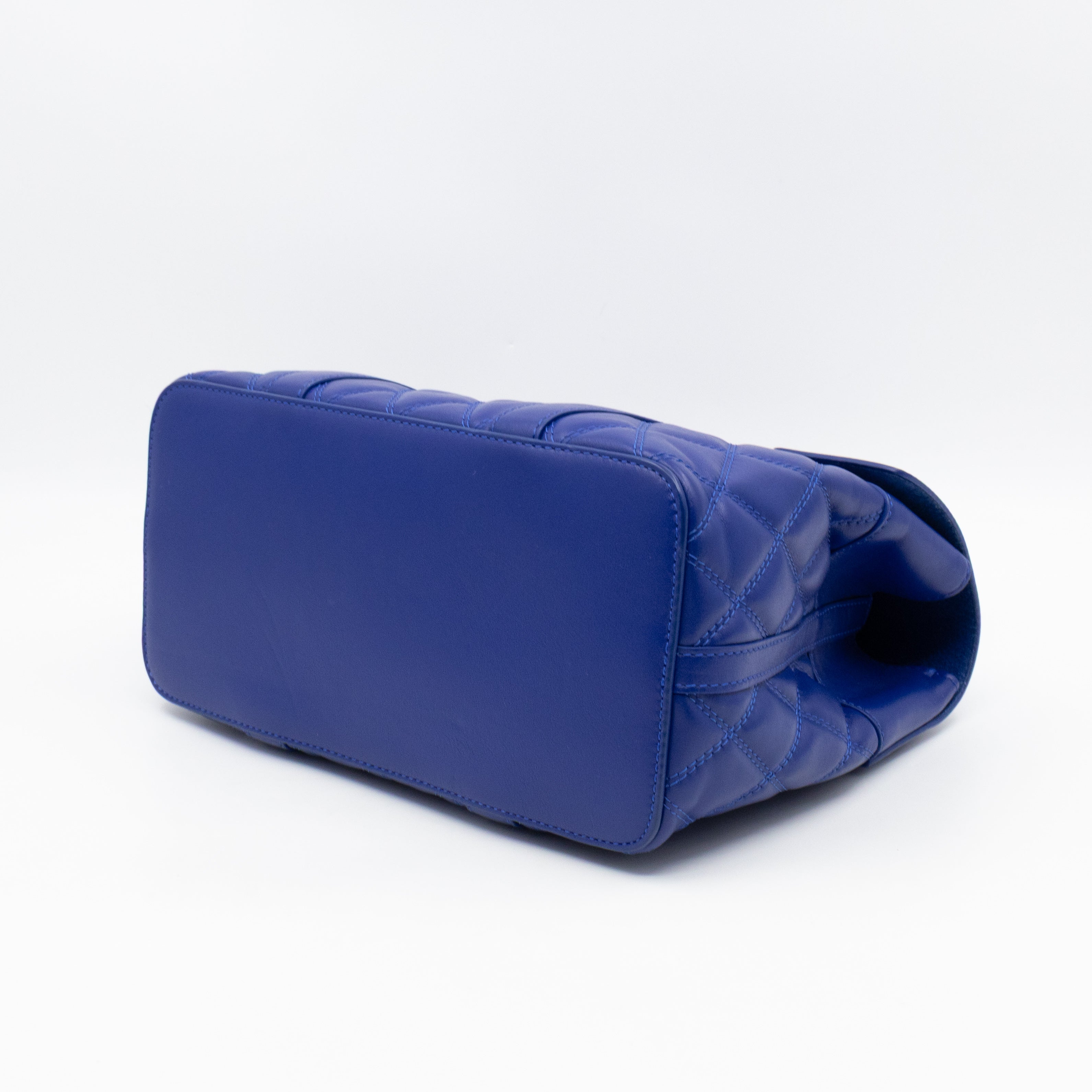 Small Quilted Bayswater Indigo Blue Leather