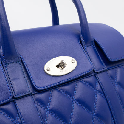 Small Quilted Bayswater Indigo Blue Leather