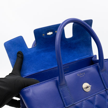 Small Quilted Bayswater Indigo Blue Leather