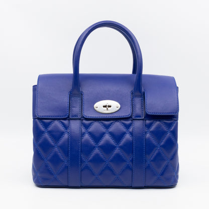 Small Quilted Bayswater Indigo Blue Leather