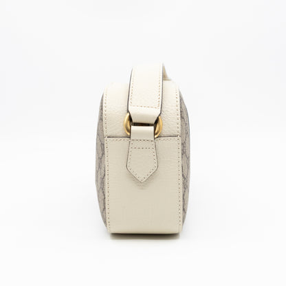 Ophidia Crossbody Bag GG Supreme White Leather