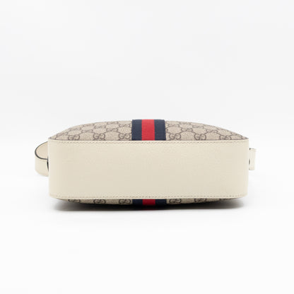 Ophidia Crossbody Bag GG Supreme White Leather