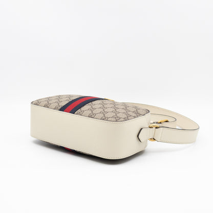 Ophidia Crossbody Bag GG Supreme White Leather