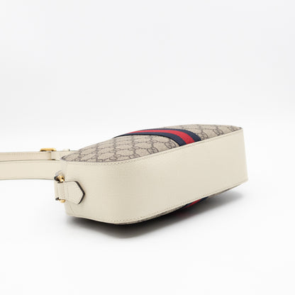 Ophidia Crossbody Bag GG Supreme White Leather