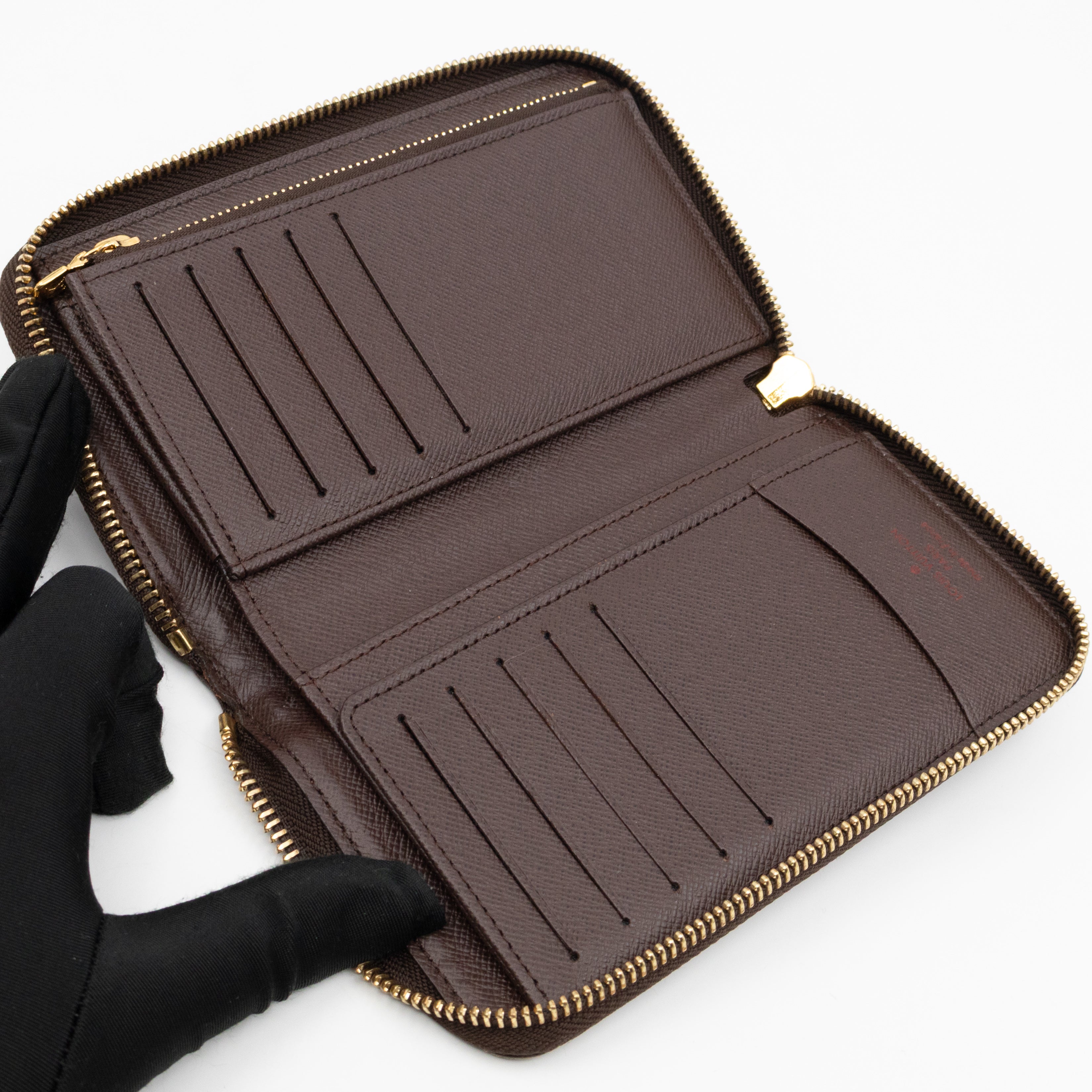 Compact Zippy Wallet Damier Ebene