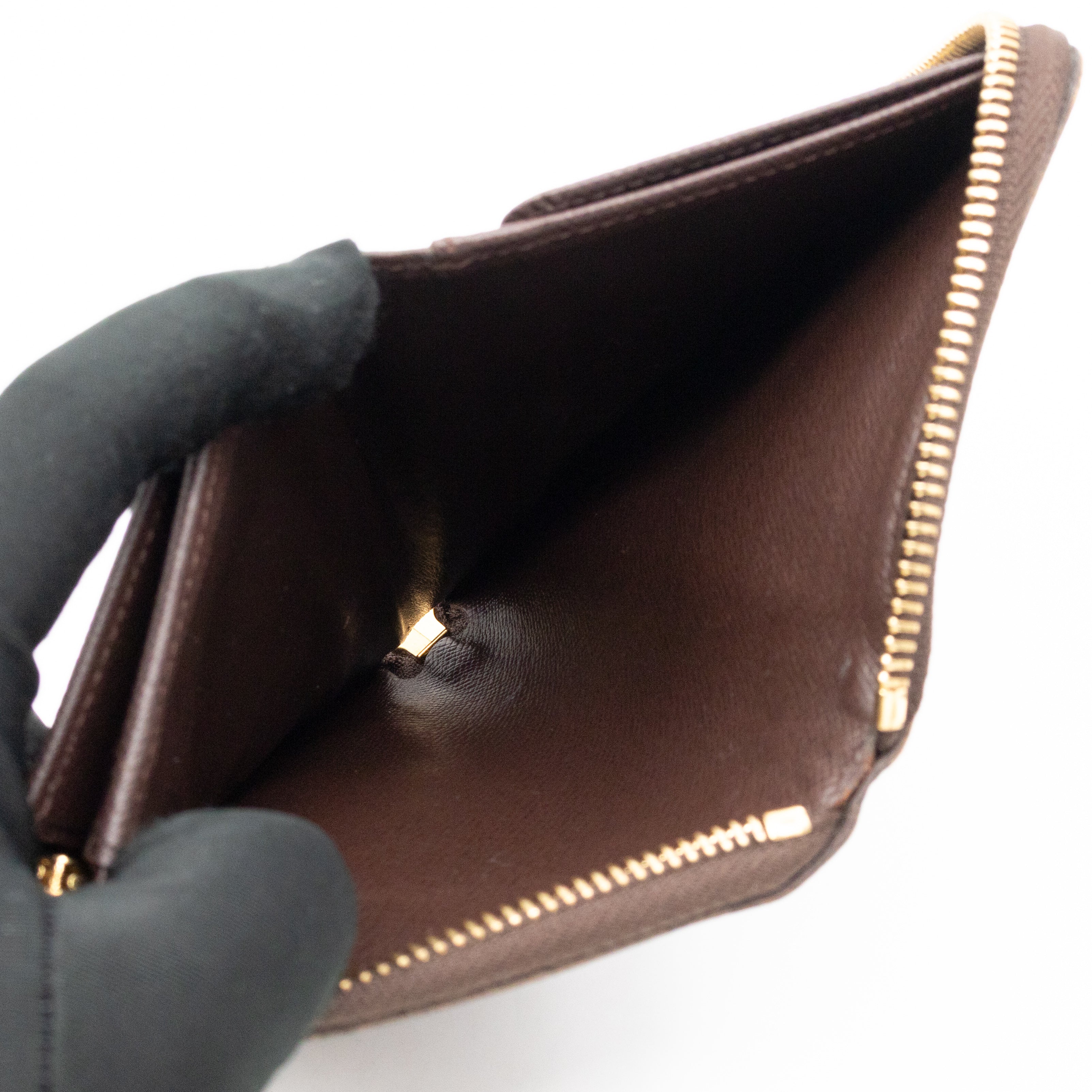 Compact Zippy Wallet Damier Ebene