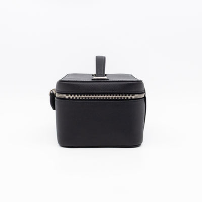 Vanity Case Black Saffiano Leather