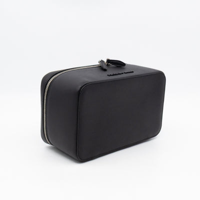 Vanity Case Black Saffiano Leather