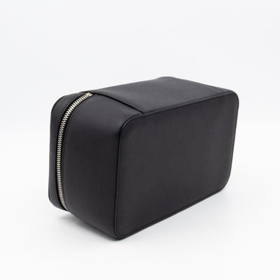 Vanity Case Black Saffiano Leather