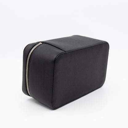 Vanity Case Black Saffiano Leather