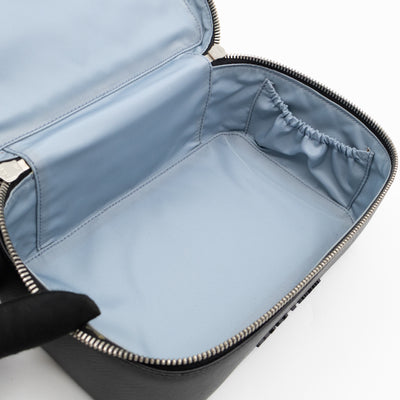 Vanity Case Black Saffiano Leather