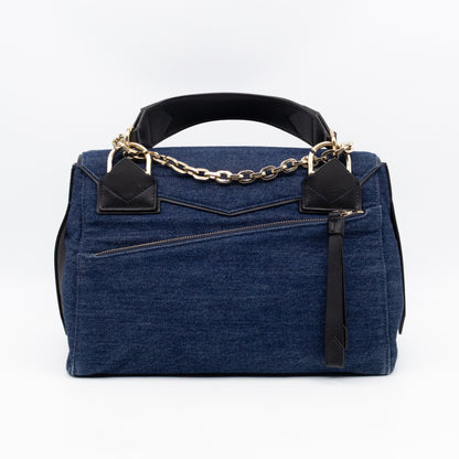 ID Medium Blue Denim Black Leather