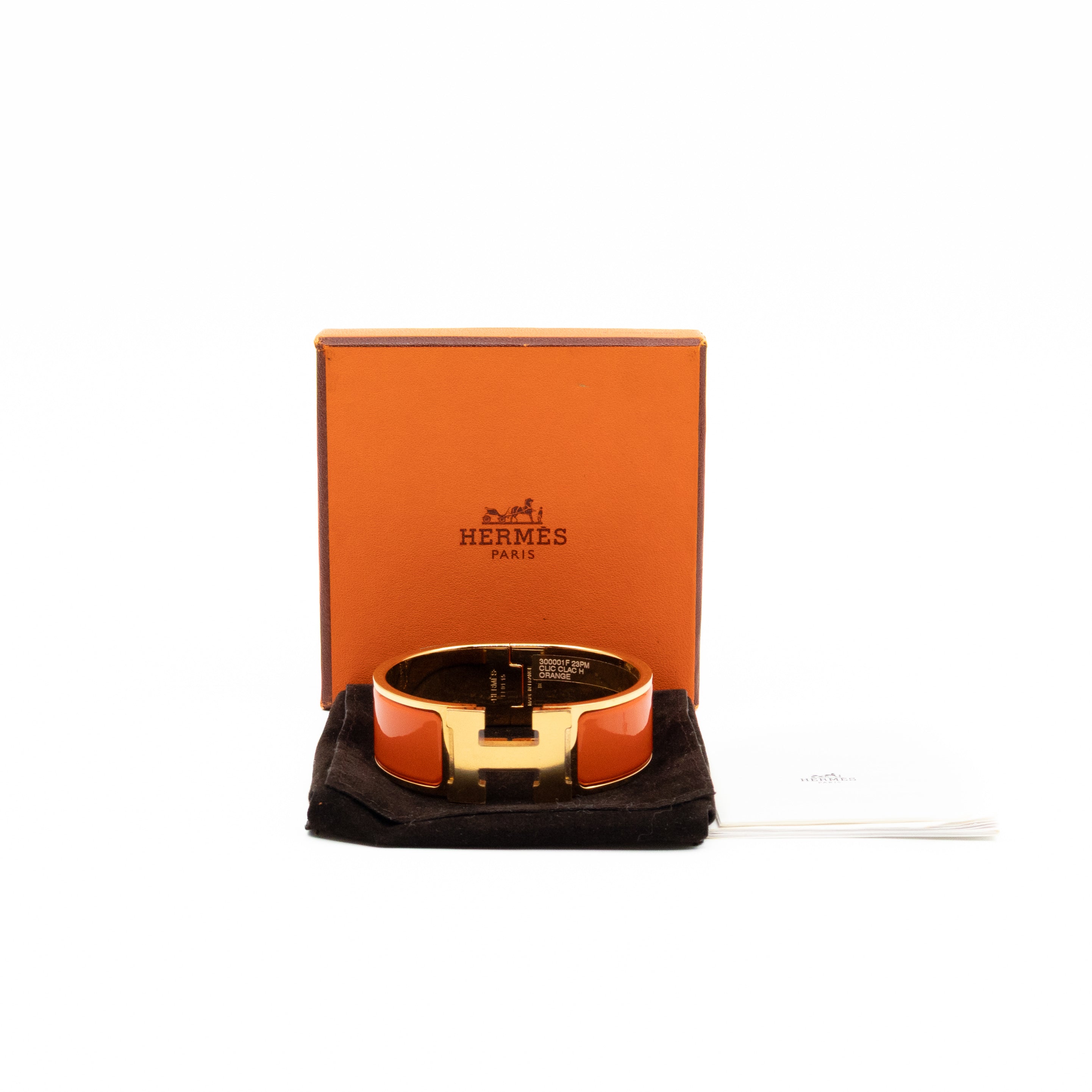Clic Clac H Bracelet PM Orange & Gold
