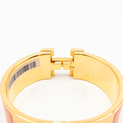 Clic Clac H Bracelet PM Orange & Gold