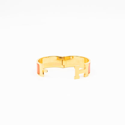 Clic Clac H Bracelet PM Orange & Gold