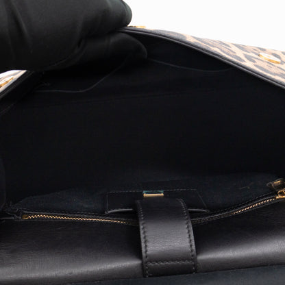 Sicily Large Leopard Dauphine Leather