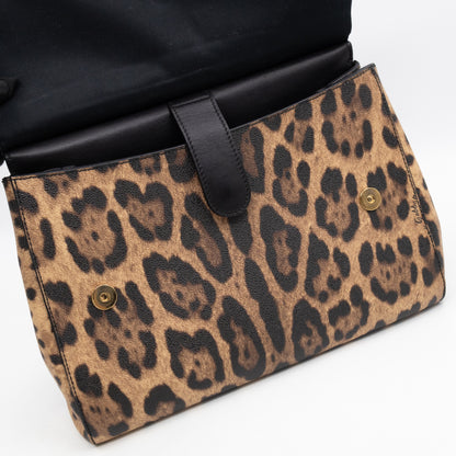 Sicily Large Leopard Dauphine Leather
