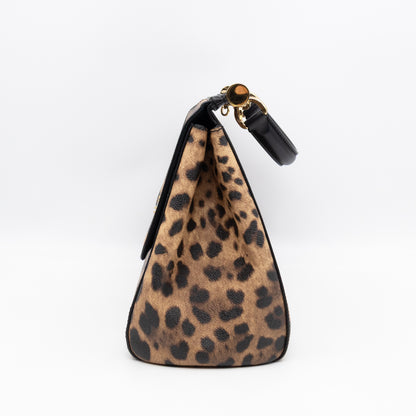 Sicily Large Leopard Dauphine Leather