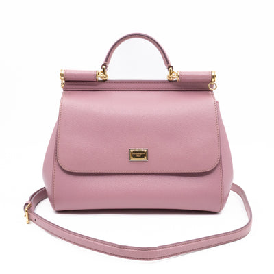 Sicily Small Dauphine Mauve Leather