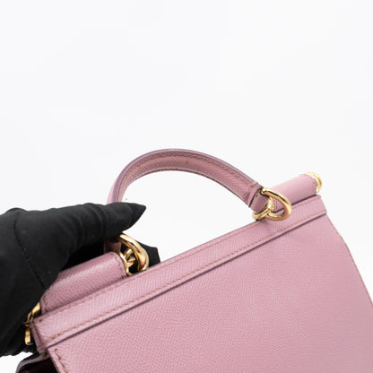 Sicily Small Dauphine Mauve Leather