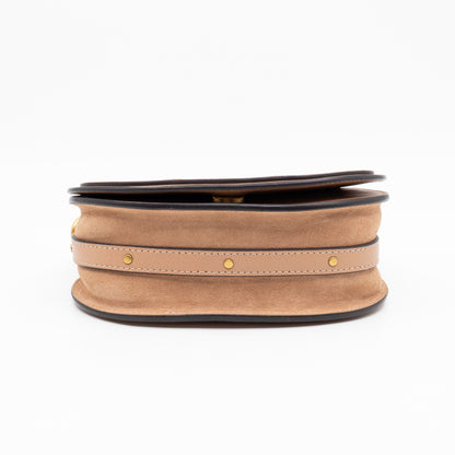 Small Nile Bracelet Bag Rose Beige Leather