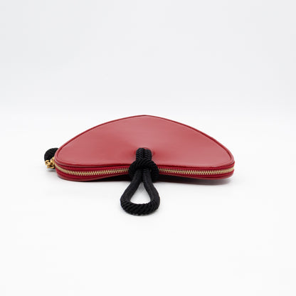 Sac Coeur Heart Clutch Red Patent Leather