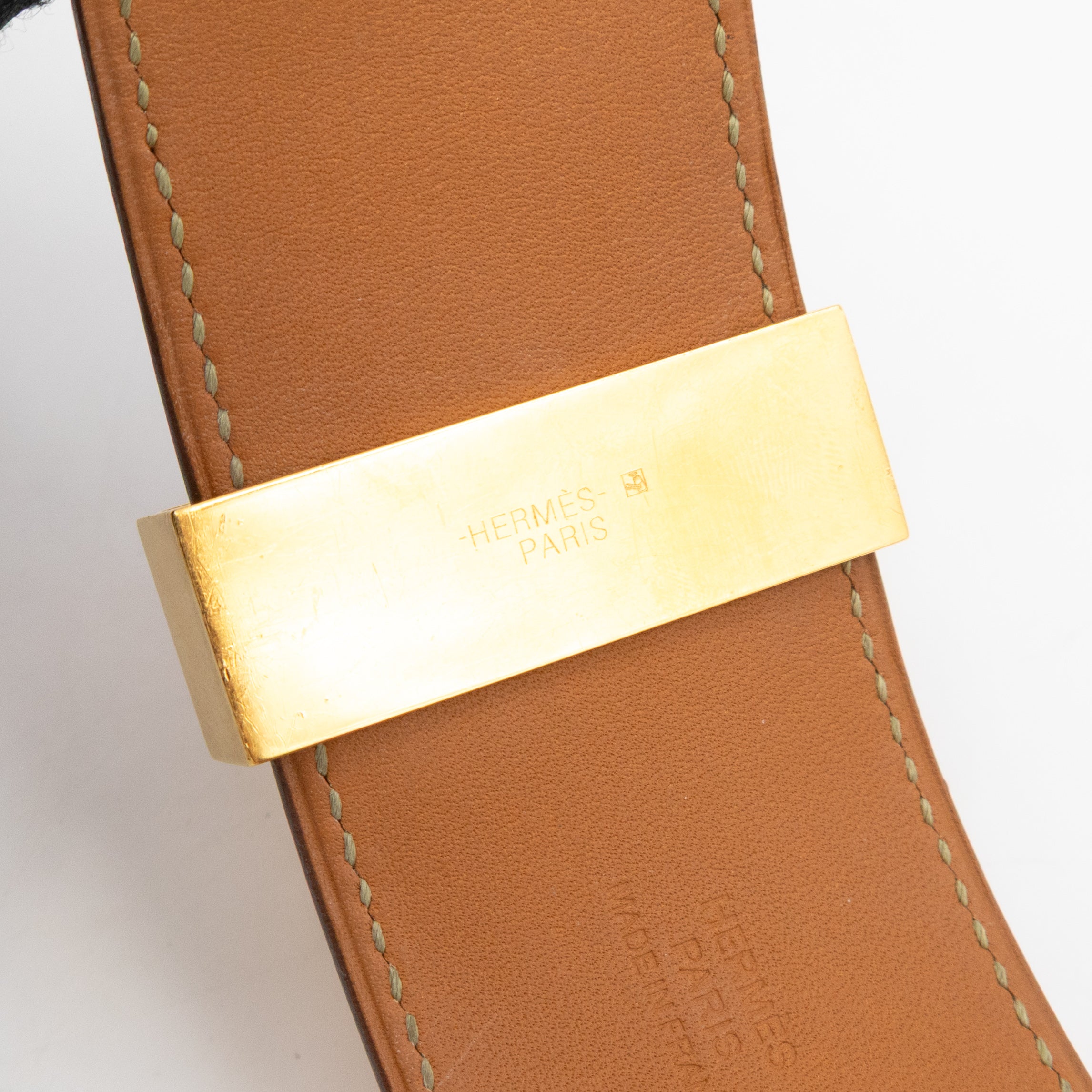 Collier de Chien Bracelet Gold & Red Leather