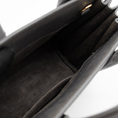 Sac de Jour Nano Grey Croc Embossed Leather