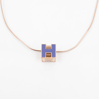 Cage d'H Pendant Necklace Parme Enamel