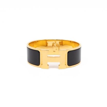 Clic Clac H Bracelet PM Black & Gold
