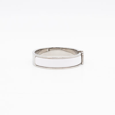 Clic H Bracelet PM White & Silver