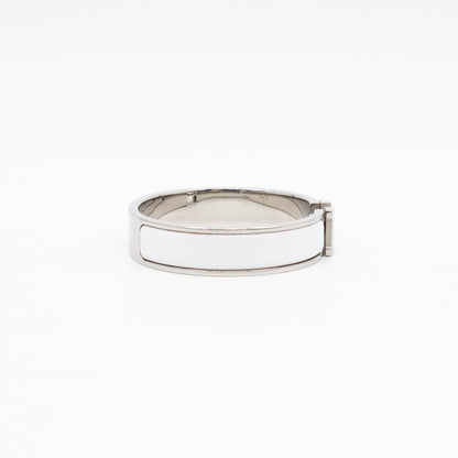 Clic H Bracelet PM White & Silver