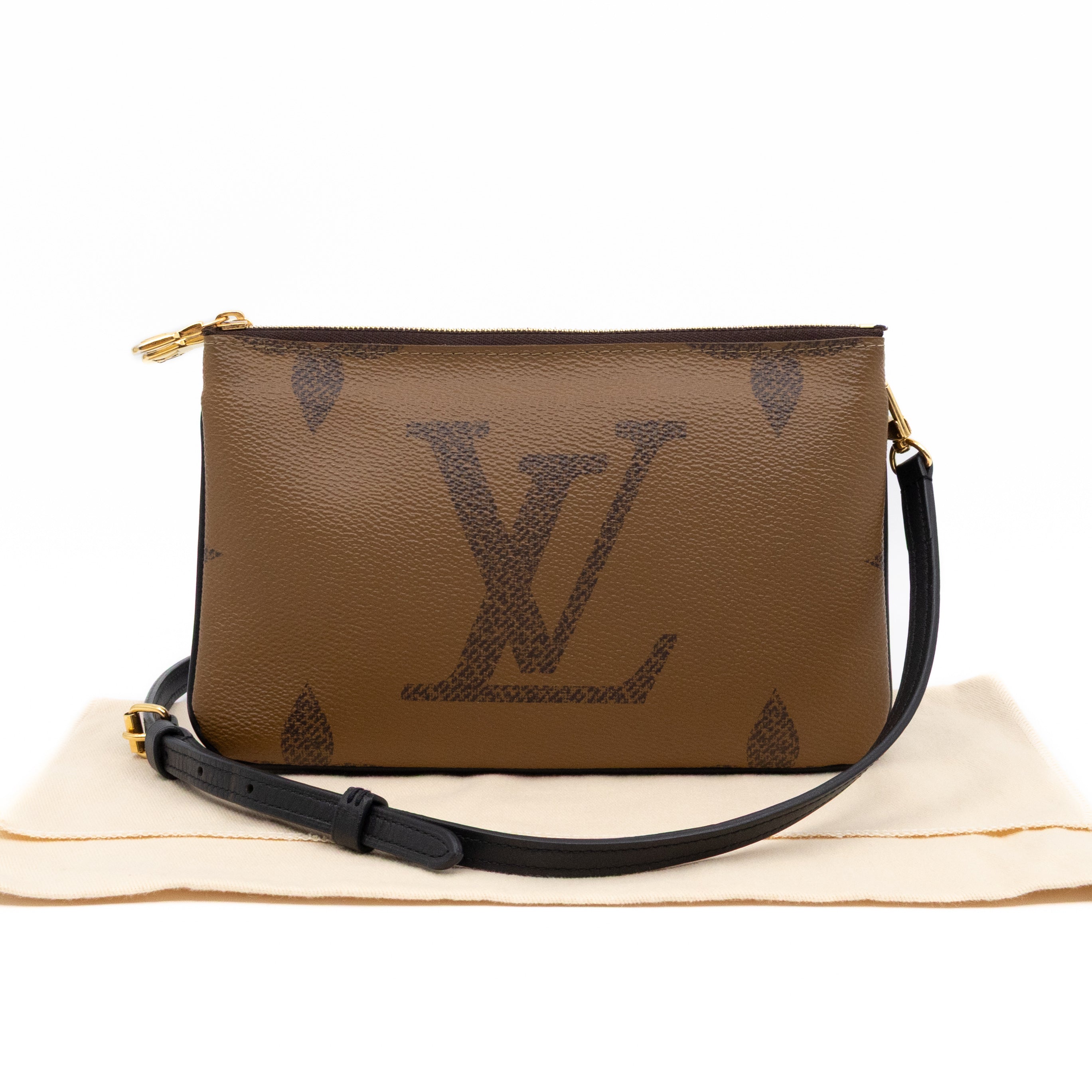 Double Zip Pochette Monogram Giant Reverse