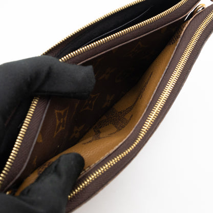 Double Zip Pochette Monogram Giant Reverse